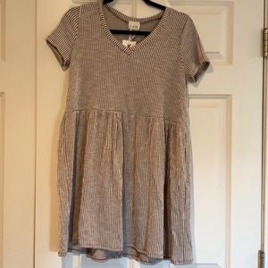 Caution to the Wind baby doll striped dress